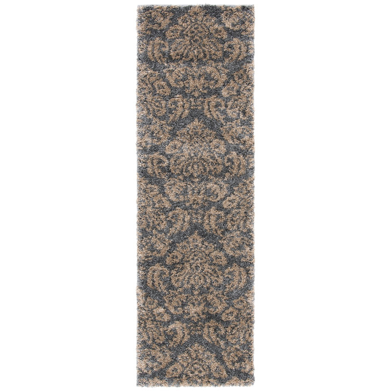 Ellyona Shag Performance Abstract Rug, Runner 2'3" x 9'
