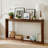 70" Curved-Edge Retro Console – Slim Storage Table For Modern Entryways-1624847809