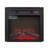 Electric Fireplace Insert 18" 1400W 120V ,Equipped With Remote Control, Ultra Thin Heater With Log Set And Realistic Flame - BLACK