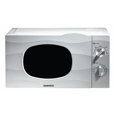 Daewoo Microwave 20L 700W 5 Power Levels Defrost Function Dial Controls Kor6l77