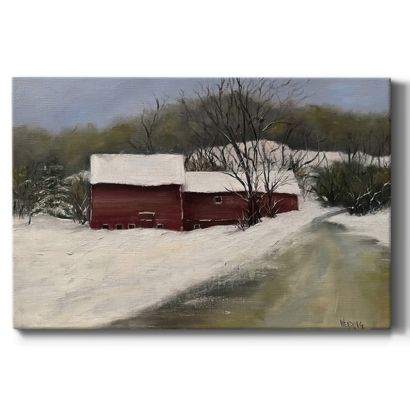 " Winter Homestead II ", 8" H x 12" W x 1.5" D