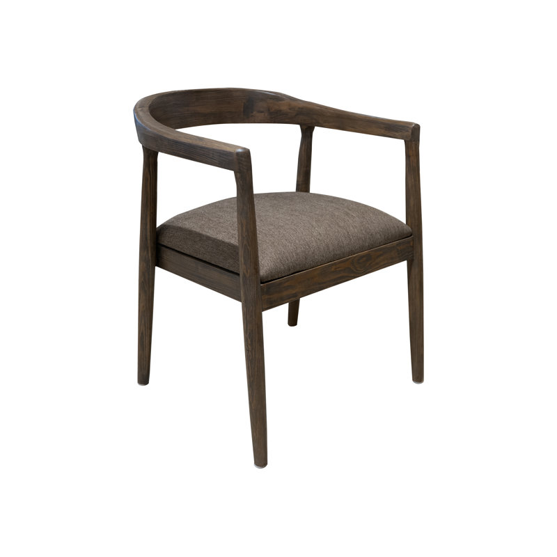 Siège rembourré, fauteuil en bois, Bois brun