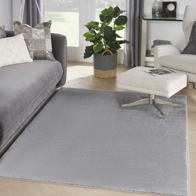 Tapis d'intérieur / extérieur argenté / gris Mullican Sandy