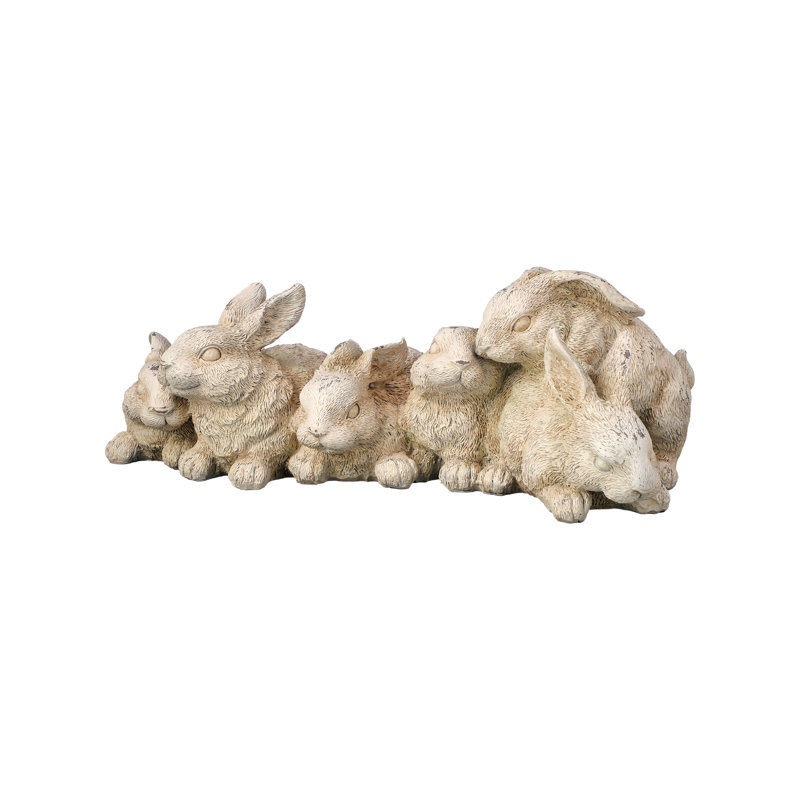 Statue de lapin en résine Alvena