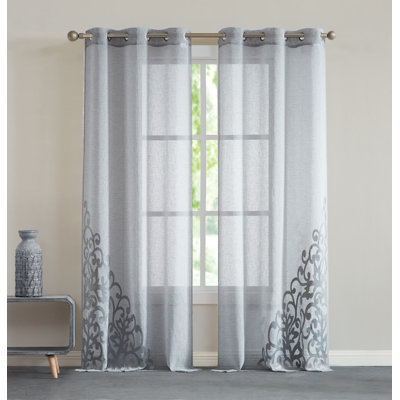 Velvet Applique Window Panels