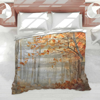 Autumn Forest Scene Comforter