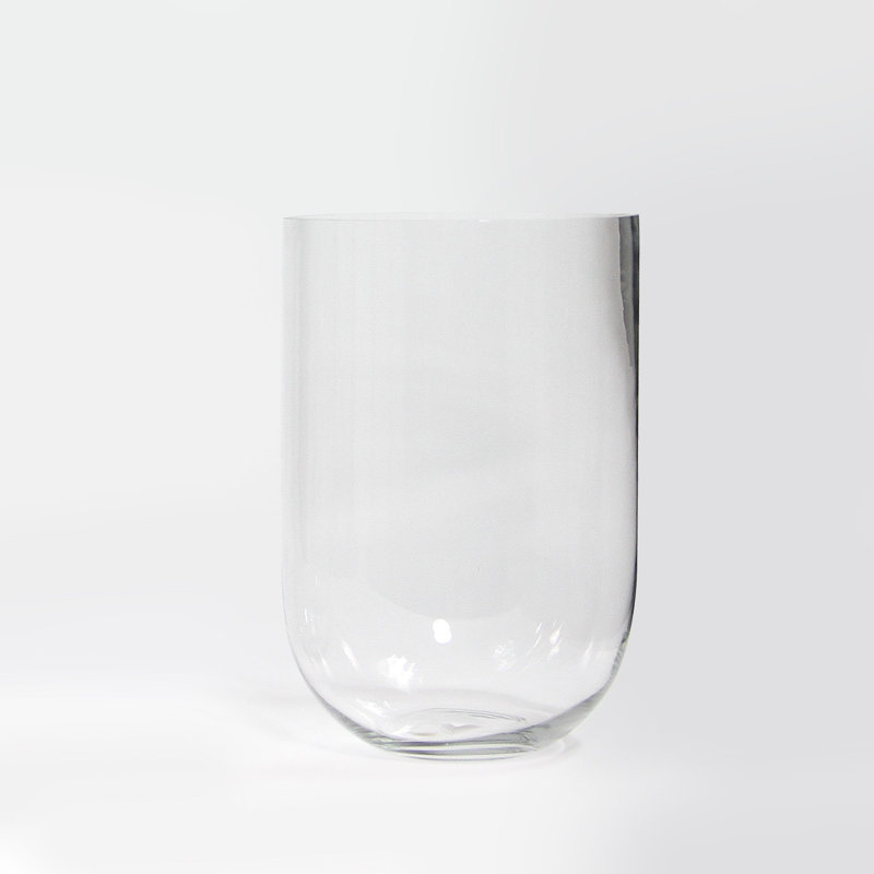 Inverted Dome Premium Glass Vase, 18" H x 12" W x 12" D