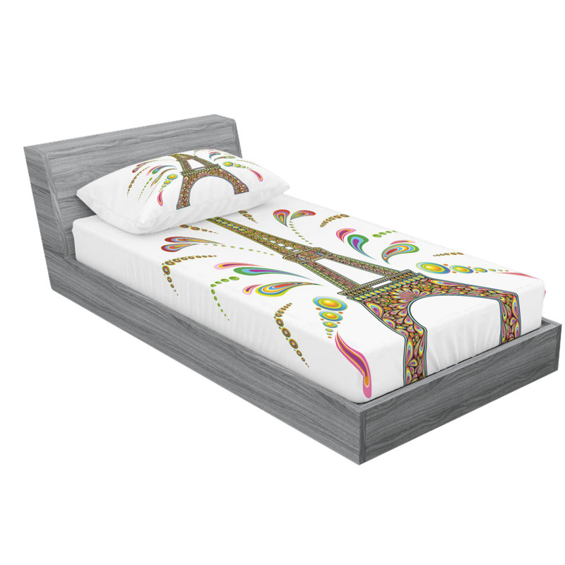 Microfiber Sheet Set, Twin Sheet Set with Fitted Sheet