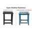 Table d'appoint extérieure carrée Adirondack en bleu-133704107-133704108