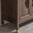 Circular Grille Door Buffet Table