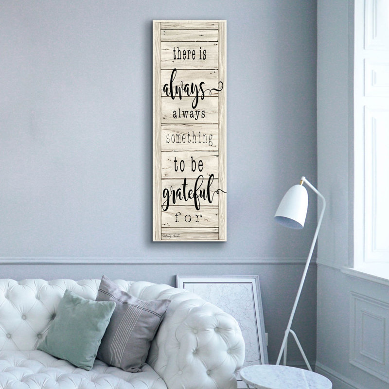  «Be Grateful» par Cindy Jacobs, art mural sur toile, 20 po x 60 po