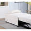 Fauteuil-lit blanc 1pc avec siège et option convertible en tissu