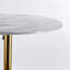Table de bar 31,5 "pliable GOLDEN ET BLANC Tulip Bar Mid-Century pour 2 à 4 personnes