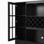 Tall Wine Cabinet with Wine Rack and Glass Holder-1168694253