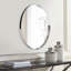 Ames Round Stainless Steel Beveled Mirror-801500182
