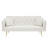  71" Velvet Convertible Loveseat Sofa with Adjustable Backrest & 2 Pillows-552533608