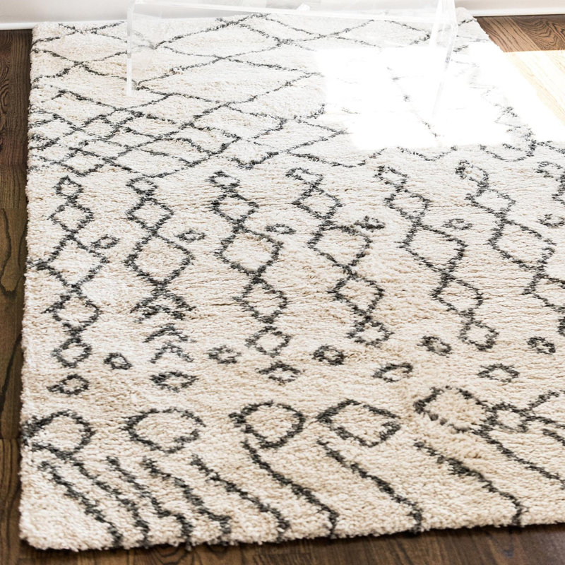 Tapis ivoire / noir Pickering, Rectangle 6 pi 1 po x 9 pi