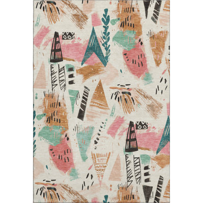 Premium Machine Washable Harjo AMF1573 Modern Rug