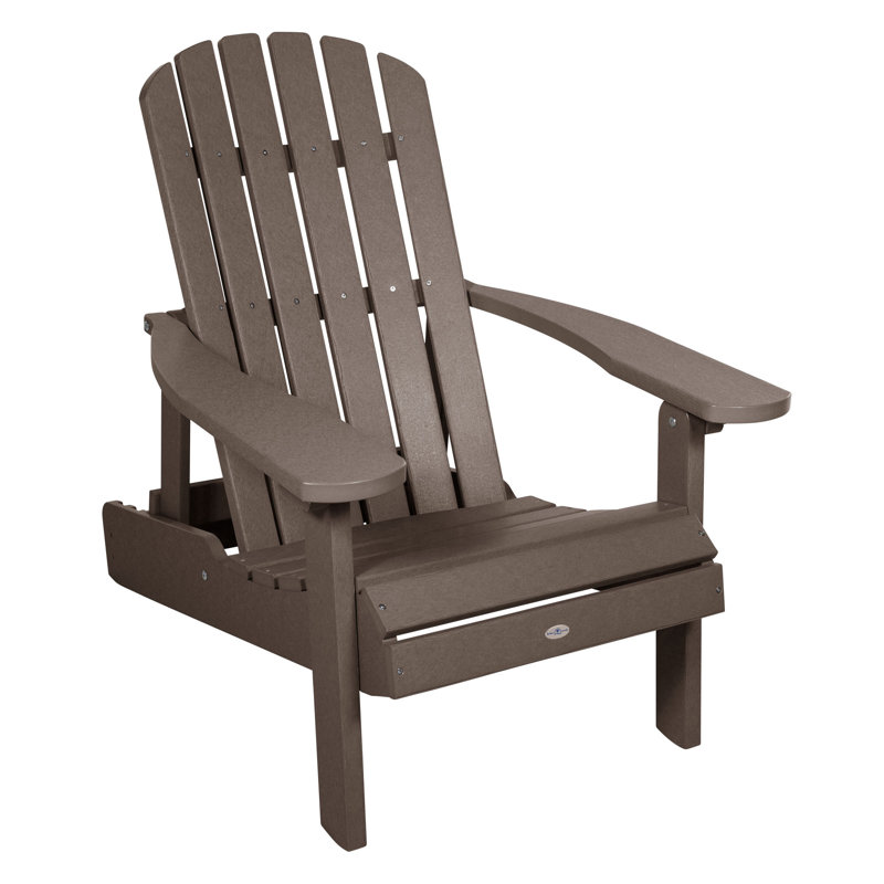 Chaise Adirondack pliante et inclinable Middiler, Brun