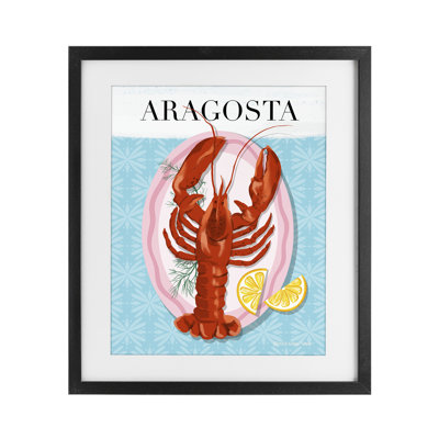 Reproduction sous-verre Aragosta