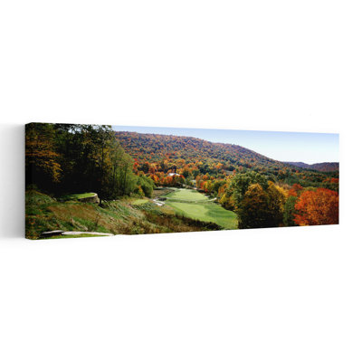 Golf Course On A Hill, Hawthorne Valley Golf Course, Hawthorne Valley, Salon, Ohio, Abstract Contemporary Landscape Nature Wall Art