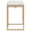 Tabouret de comptoir rembourré avec structure en métal Hicklin-100413402
