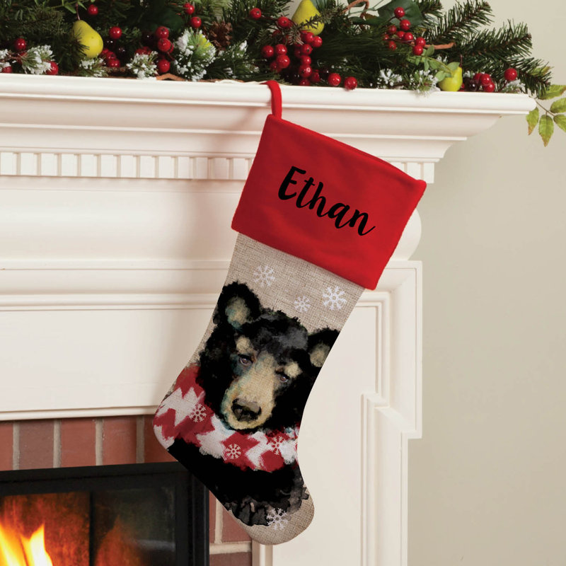 Bear Personalized Stocking, Yes
