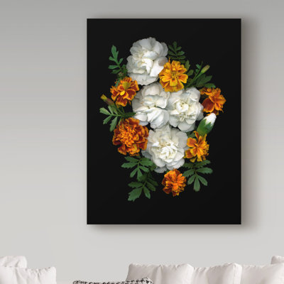 Dosta 'Marigolds and Carnations' by Graphic Art Print on Wrapped Canvas