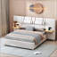 Grand lit plateforme tapissier
