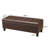 45" Tufted Faux Leather Storage Bench Ottoman For Living Room-1596714809