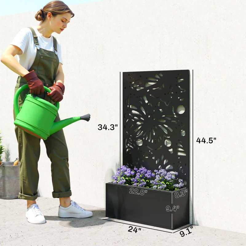 Lit de plante élégant, autoportant ou mural