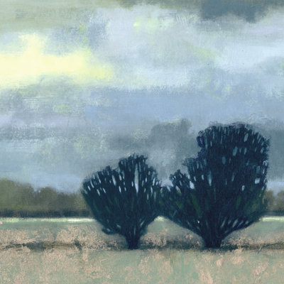 Moonlit Field I - Wrapped Canvas Painting