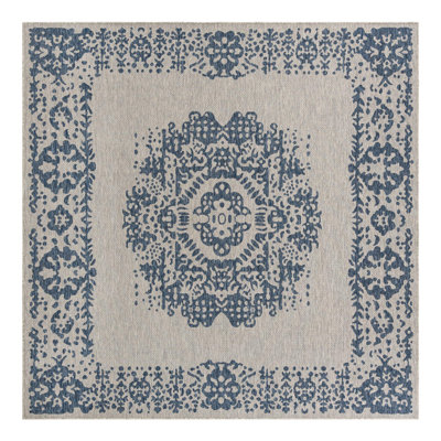 Cowell Oriental Blue/Gray Area Rug