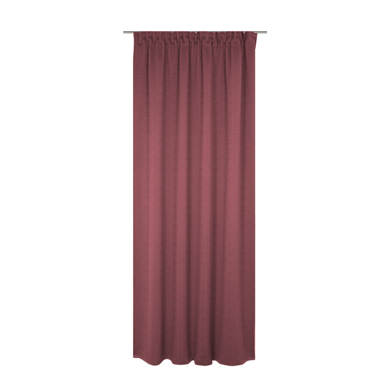 Wiessee Cotton Blend Room Darkening Curtain Single Panel, 150cm Width x 405cm Drop