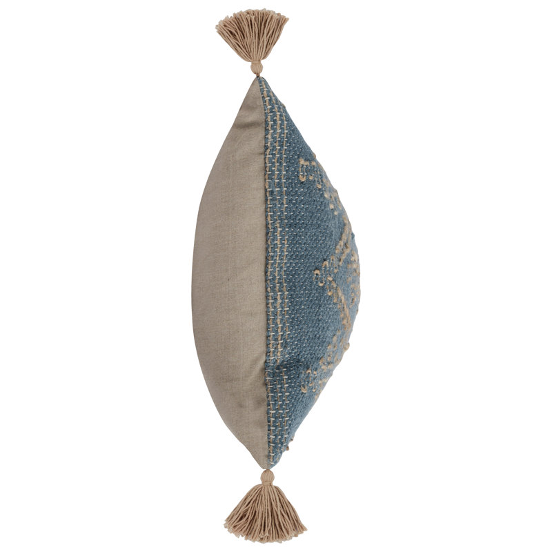 Ferri Lumbar Pillow Insert, Blue/Natural