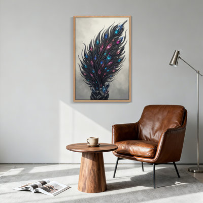 Ensemble de 1 tableau sur toile « Plumes de cristal »