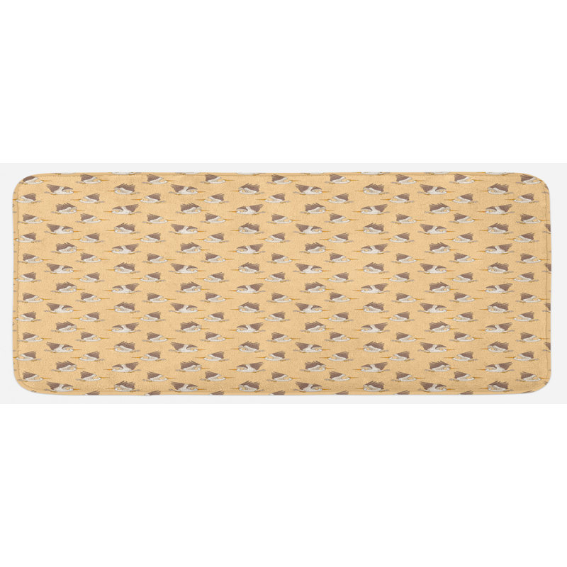 Tapis de cuisine à oiseau