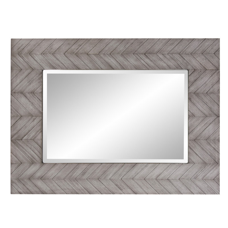 Solid Wood Frame Rectangle Wall Mirror