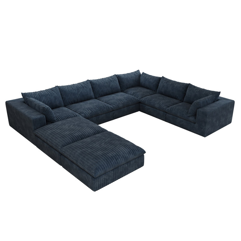 Canapé 157,6 po Cloud, Bleu