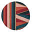 Hand Tufted Area Rug in Red/Blue-1231590979