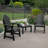 Anette Outdoor Adirondack Chair With Table-818309913