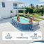 La piscine pliante en PVC de 3,65 m (non gonflable) se baigne et se refroidit en été, convient au patio extérieur-132456880