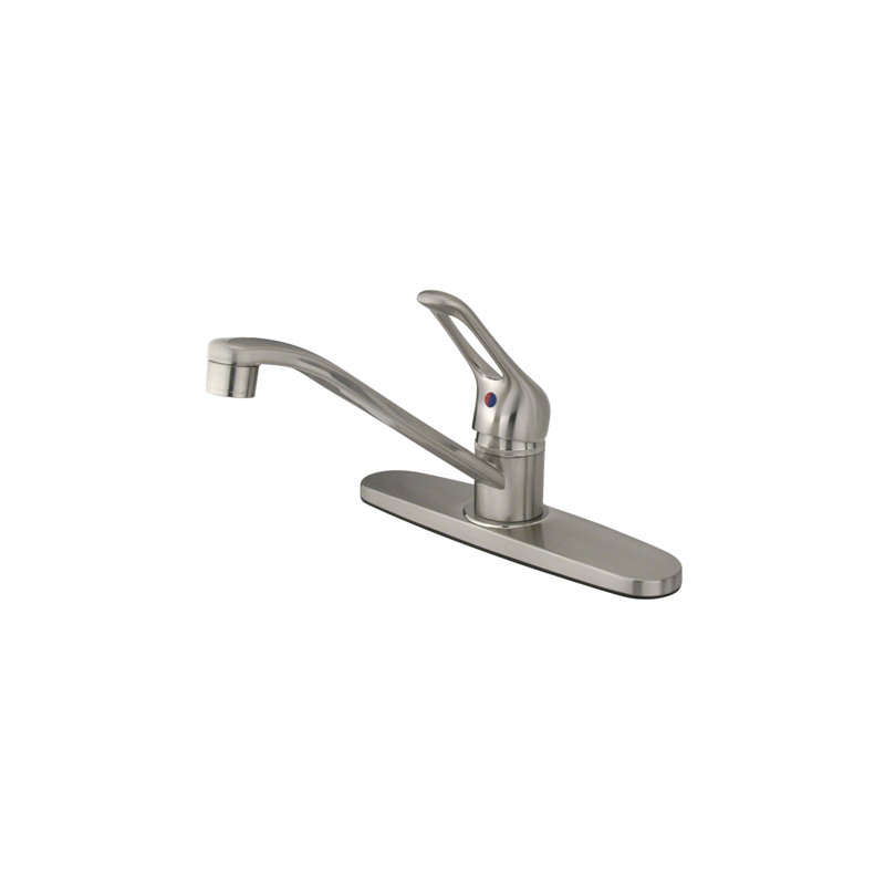 Kingston Brass Wyndham One-Handle 3-Hole 8" Centerset Kitchen Faucet