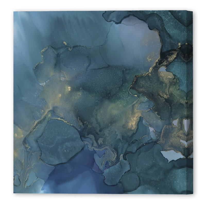Aquamarine Drift I, reproduction d'art sur toile tendue sur toile tendue