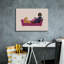 Art mural sur toile, "Wild Lounge I Pink Couch" par Omar Escalante, 26 po x 18 po