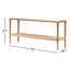 Carmelo Console Table-Medium Brown Oak