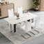 Ensemble de quatre chaises ergonomiques en polyuréthane épaissi pour un confort ultime et une utilisation polyvalente-718334441