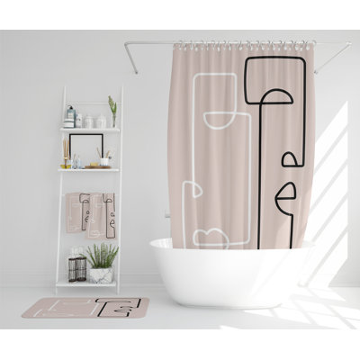 Naysean Polyester Shower Curtain Set