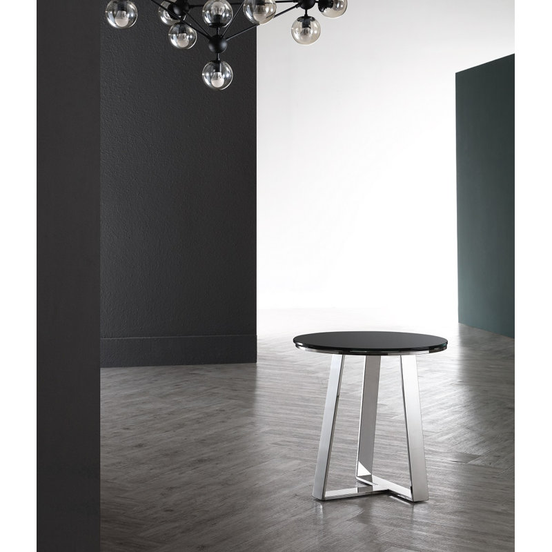 Glass Top End Table