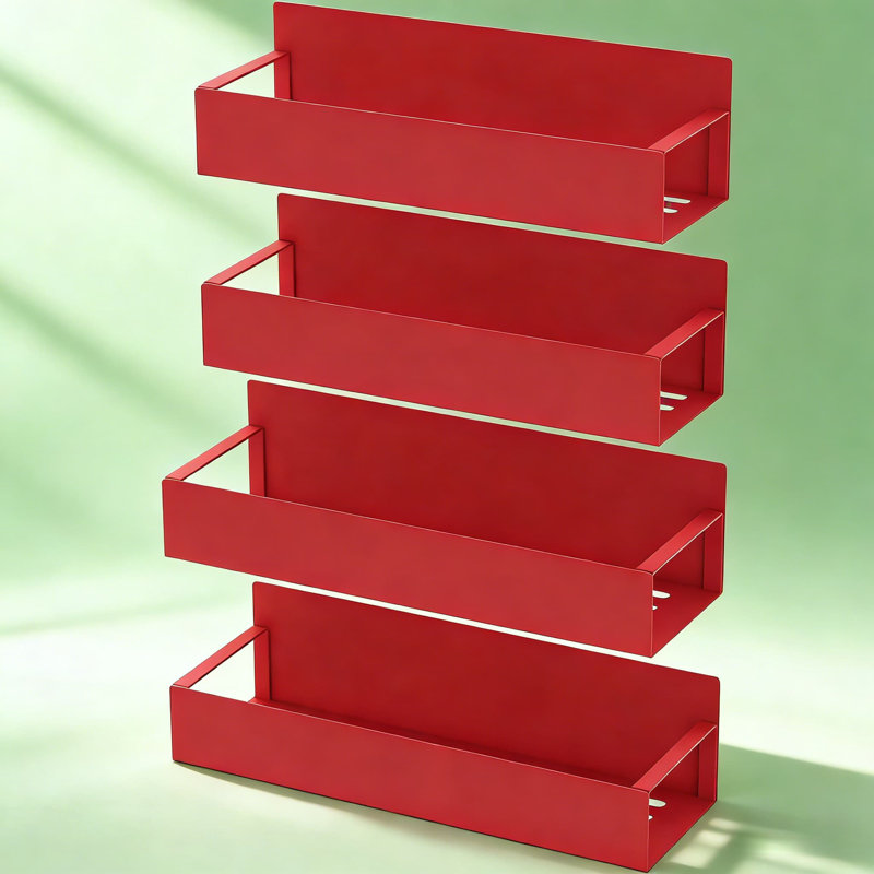 Magnetic Spice Rack Organizer 4 Pack, Heavy Duty Refrigerator And Oven Side Storage Solution For Kitchen Space Saving